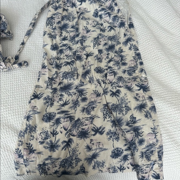 abercrombie & fitch linen blend halter top + midi skirt set. worn once. - Picture 6 of 10